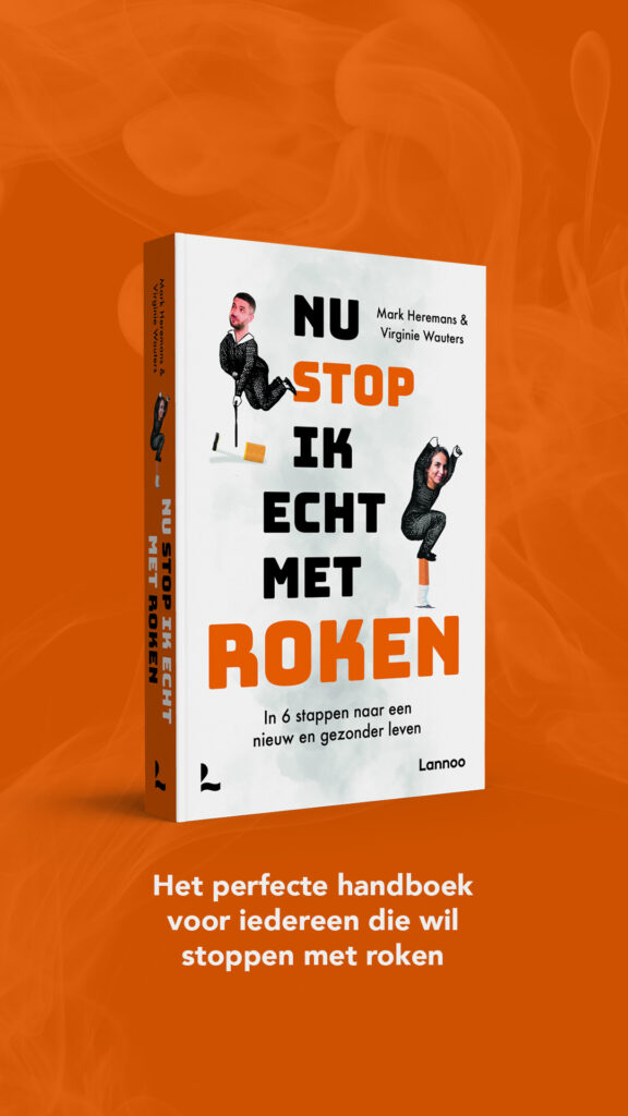 Boek: Nu stop ik écht met roken, Virginie Wauters en Mark Heremans.